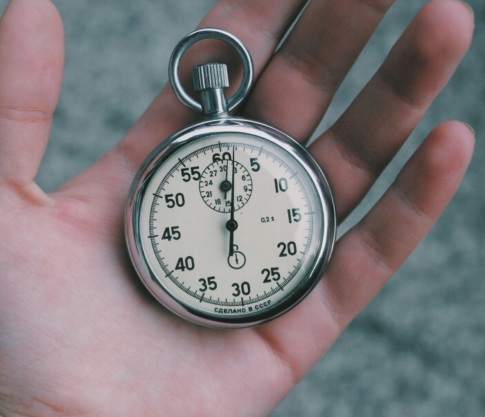 hand with clock